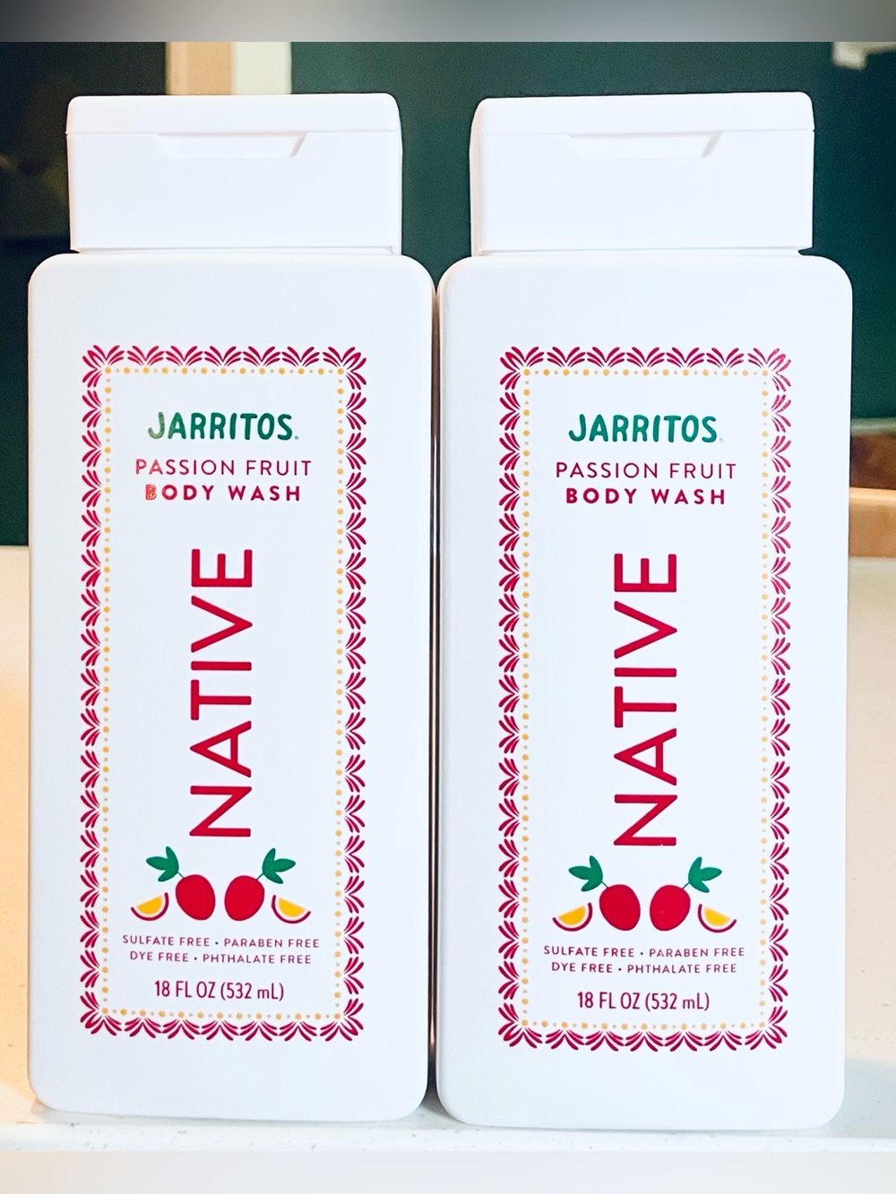 2 Native JARRITOS Passion Fruit Body Wash